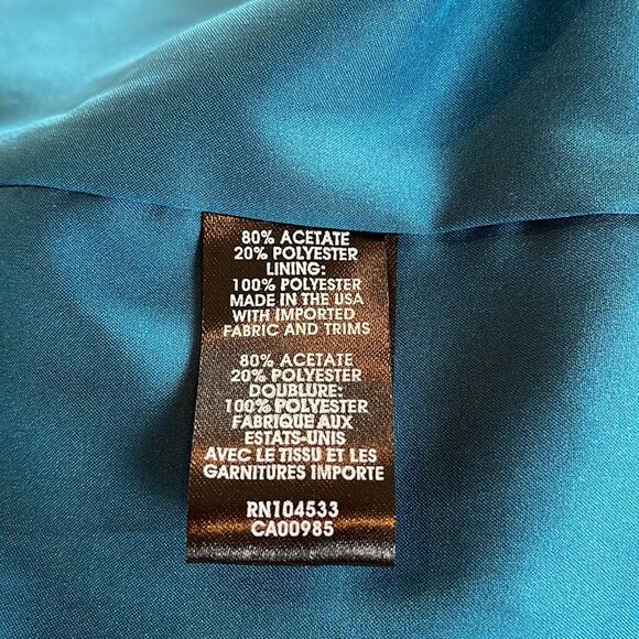 Nanette Lepore Empress Sheath Dress Lace Accent in Aegean Color Size 4 NWT - Picture 10 of 14